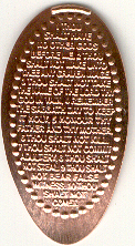 10 Commandment on a penny