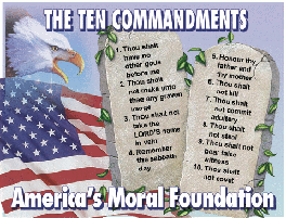 Full Color Ten Commandments yard sign